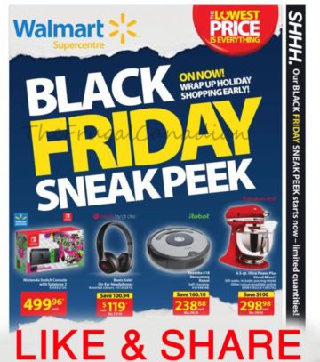 Walmart 2017 Black Friday Flyer – Frugal Canadians