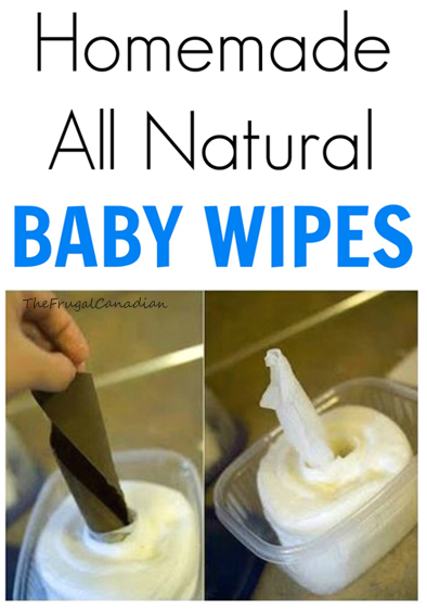 Homemade All Natural Baby Wipes DIY