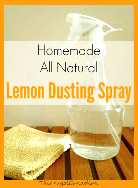 Homemade All Natural Lemon Dusting Polish Spray Recipe