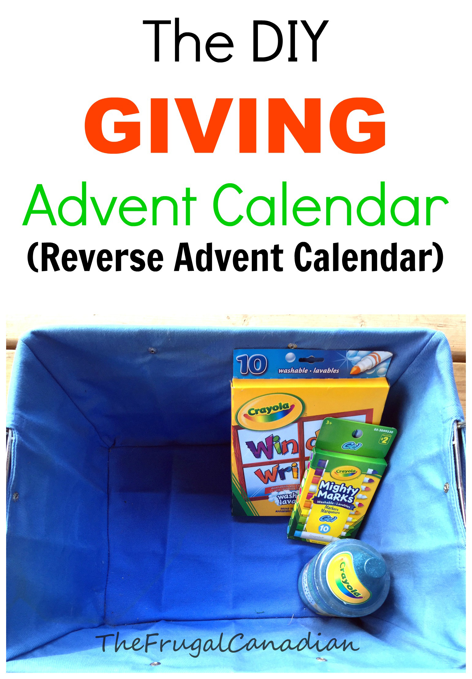 DIY Giving Advent Calendar Idea (Reverse Advent Calendar)