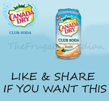 free canada dry coupon orange