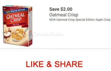 Canada Coupon Save 3 On Oatmeal Apple Crisp