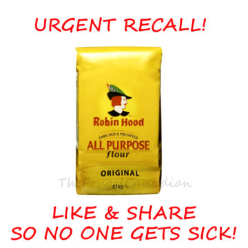 Recall Robin Hood Brand All Purpose Flour