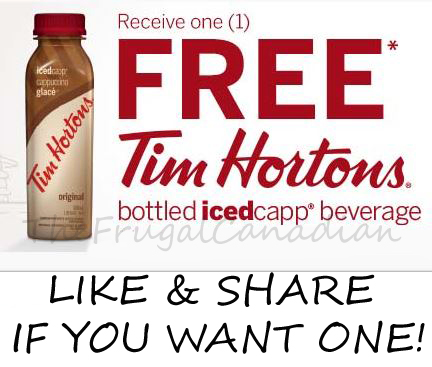 Free Tim Horton's Iced Capp Coupon