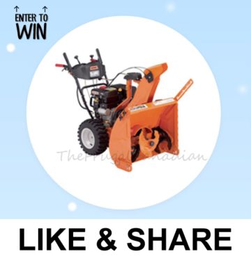 Free Columbia Heavy Duty Snow Thrower Being Given Away
