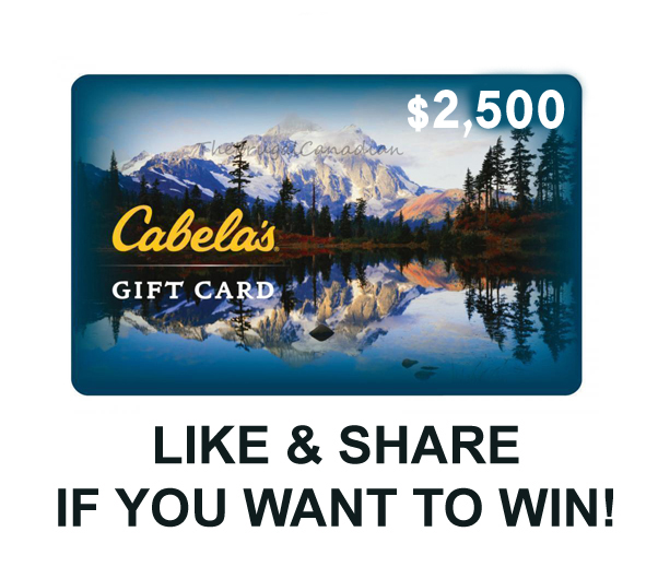 Free 2,500 Cabela’s Gift Card To Be Won Frugal Canadians